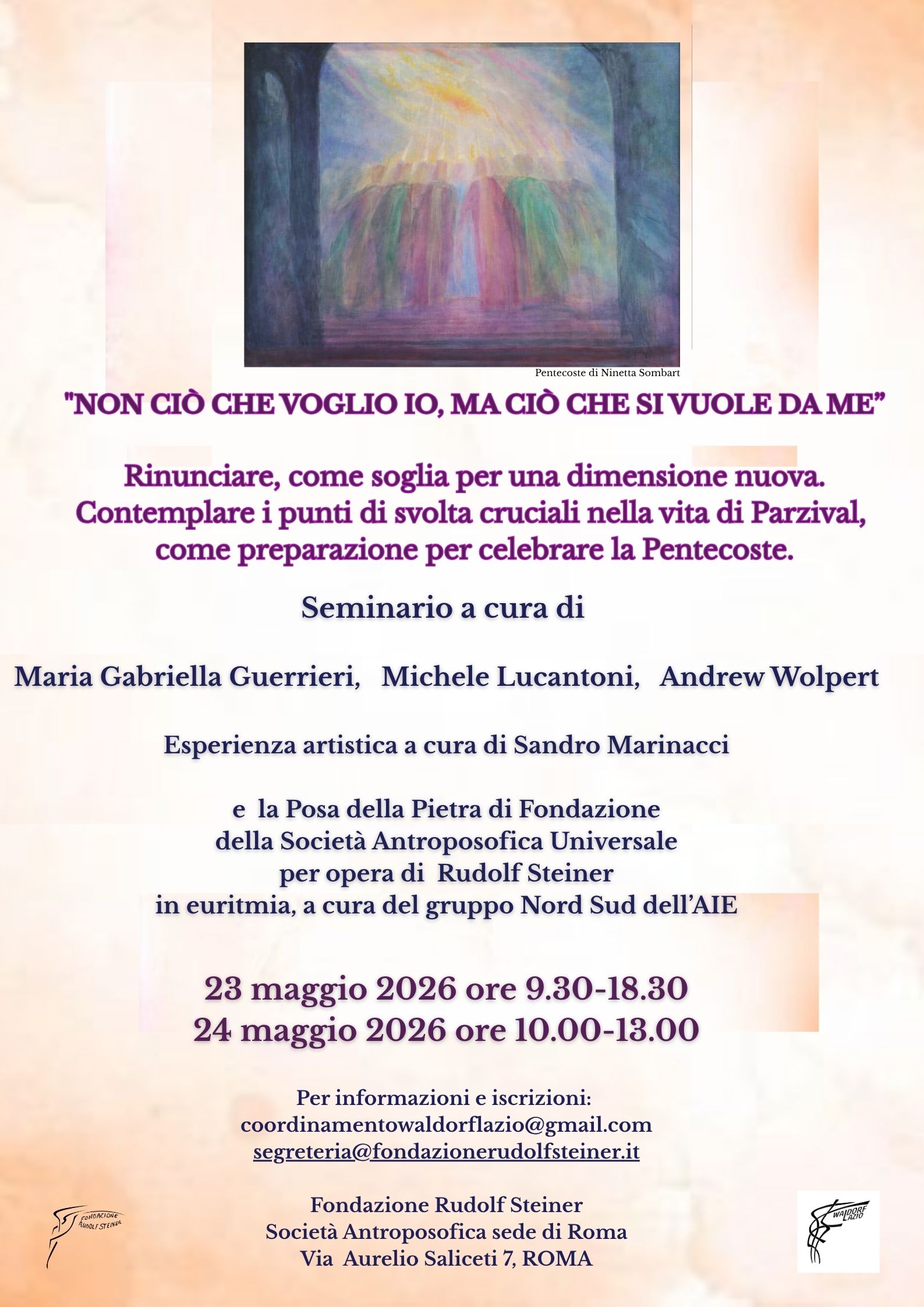 "Non ciò che voglio io, ma ciò che si vuole da me"